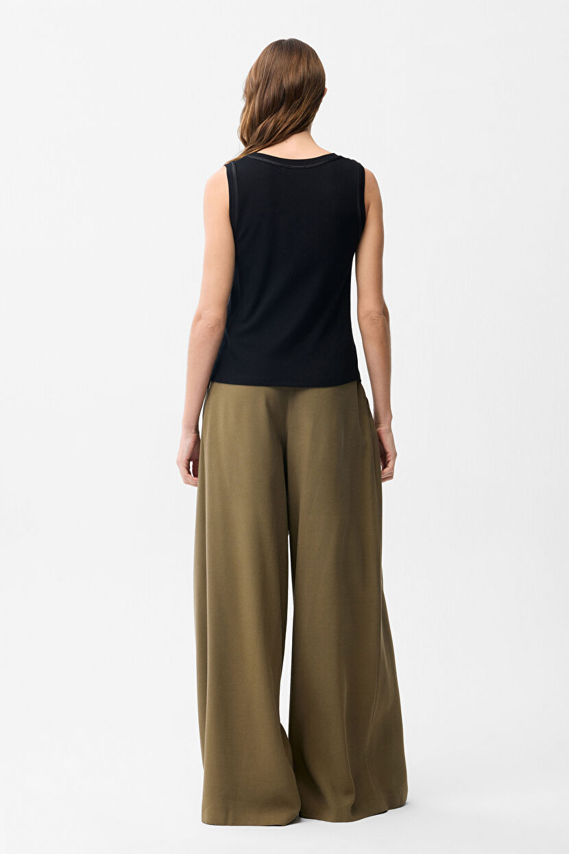 Black Ribbed tank top 10244440002-001 | adL Black Ribbed tank top 10244440002-001 | adL