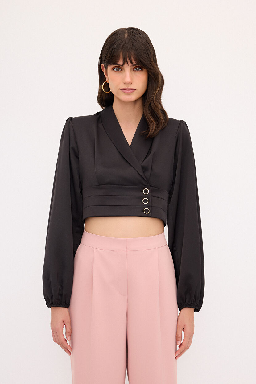 トップス roughlow Asymmetric FlapOversized Blouse roughlow Asymmetric FlapOversized Blouse