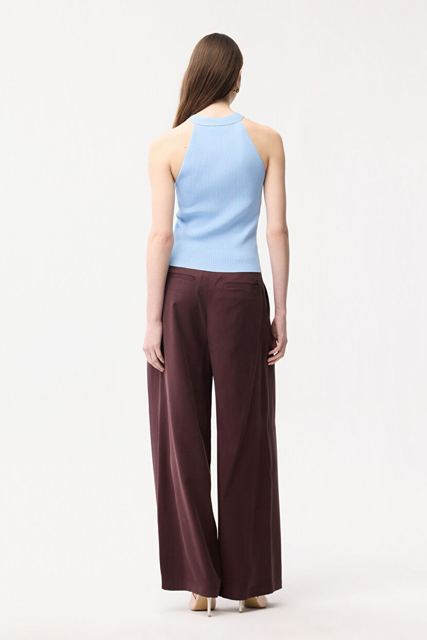 最終価格【yo BIOTOP】rayon bare halter neck Çizgili Moi Halter Yaka Crop Üst PLK2PKWK25IY-MIX - Çok Renkli - Penti