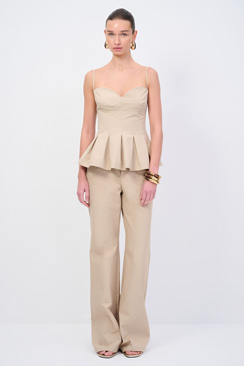 Bej Moda Tutkusu Straplez Bluz 115M2138000-011 | adL