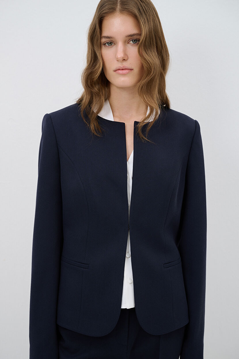 OTONA SHORT JACKET SET UP DRESS 紺S m990 OTONA SHORT JACKET SET UP