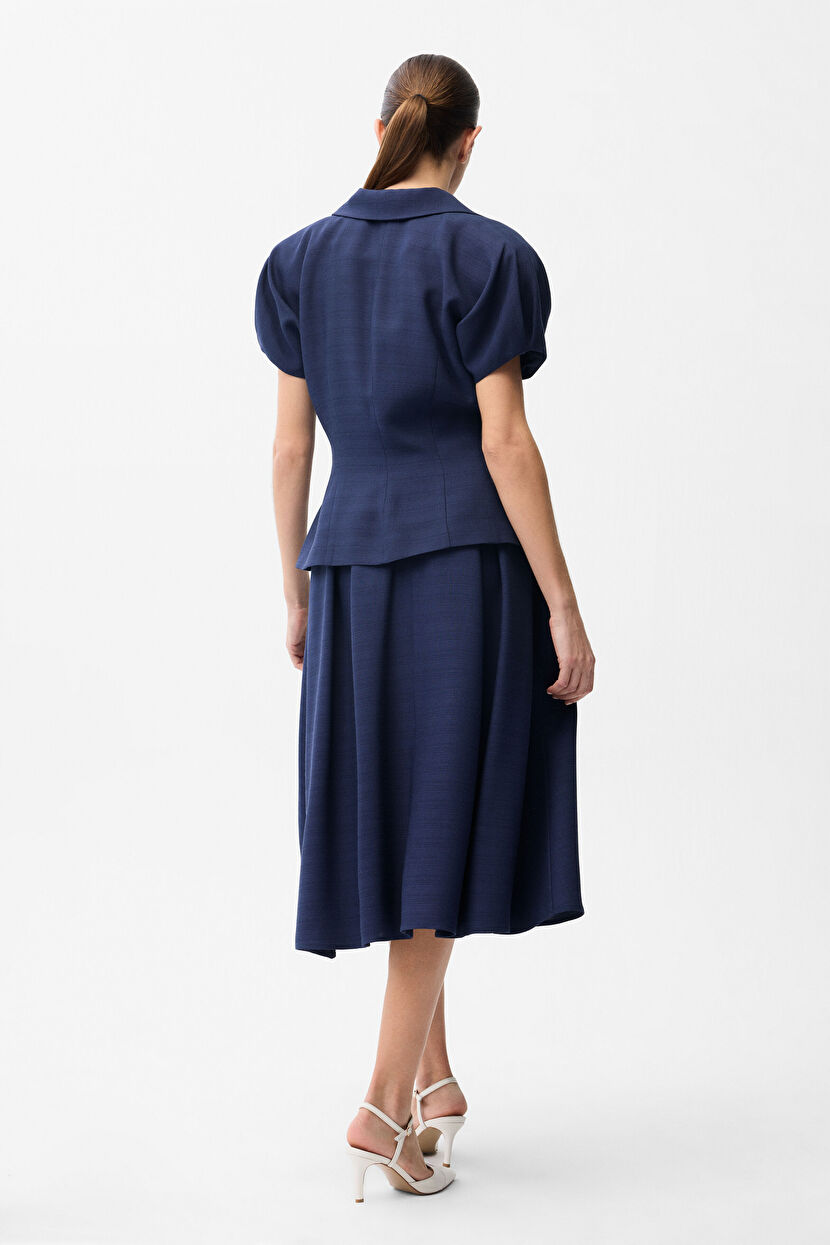トップス auskou MIMEME aci-t navy Navy Blue Short Sleeve Jacket 11943421004-018 | adL