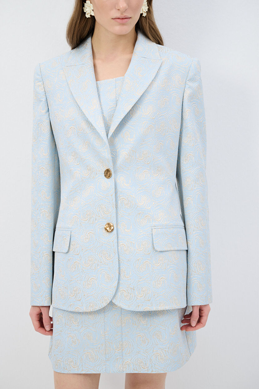 Blue Jacquard Jacket 11943488001-003 | adL