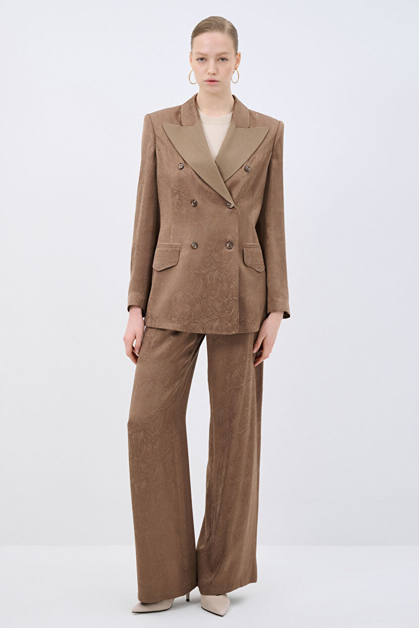 Mink Swallow Collar Jacquard Jacket 11944838000-618 | adL