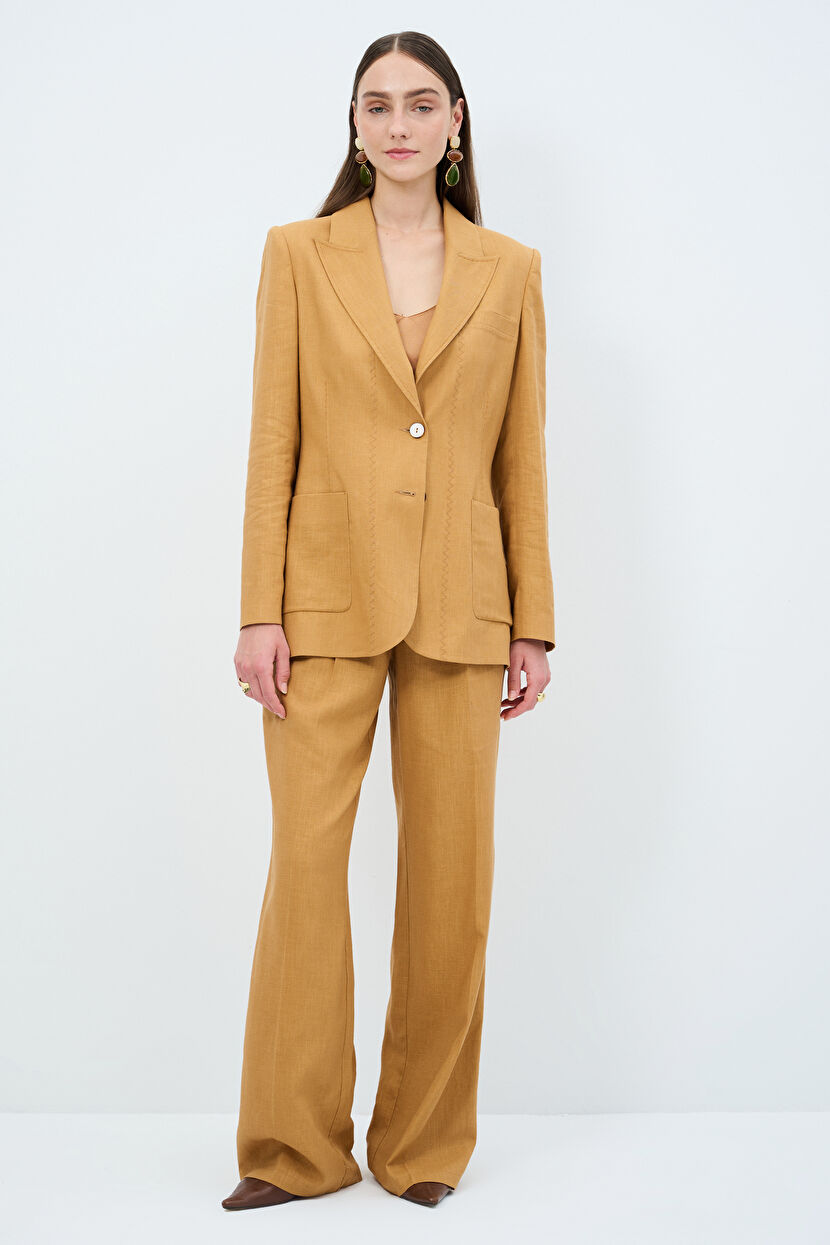 Camel Dikiş Detaylı Ceket 11945444000-005 | adL