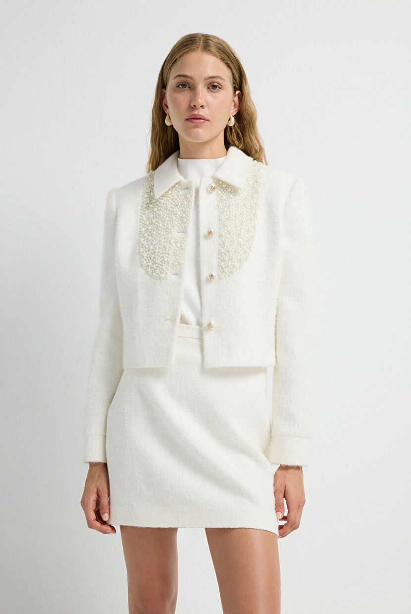 Bone Tweed Jacket 11945676000-019 | adL