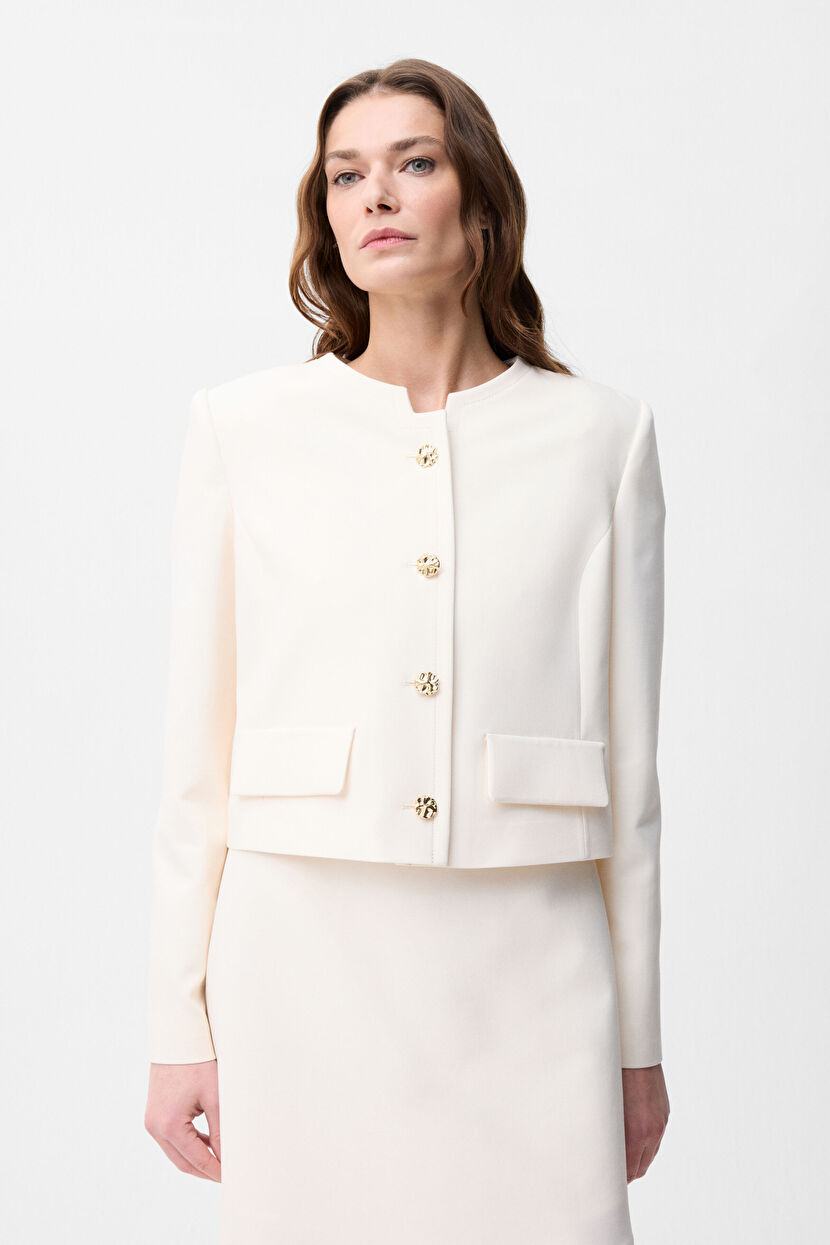 SHORT JACKET SET UP(タグなし) Vanilla Short Jacket with Pockets 11946239000-1D3 | adL