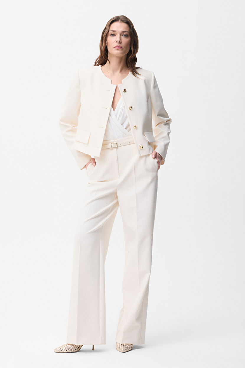 SHORT JACKET SET UP(タグなし) Vanilla Short Jacket with Pockets 11946239000-1D3 | adL