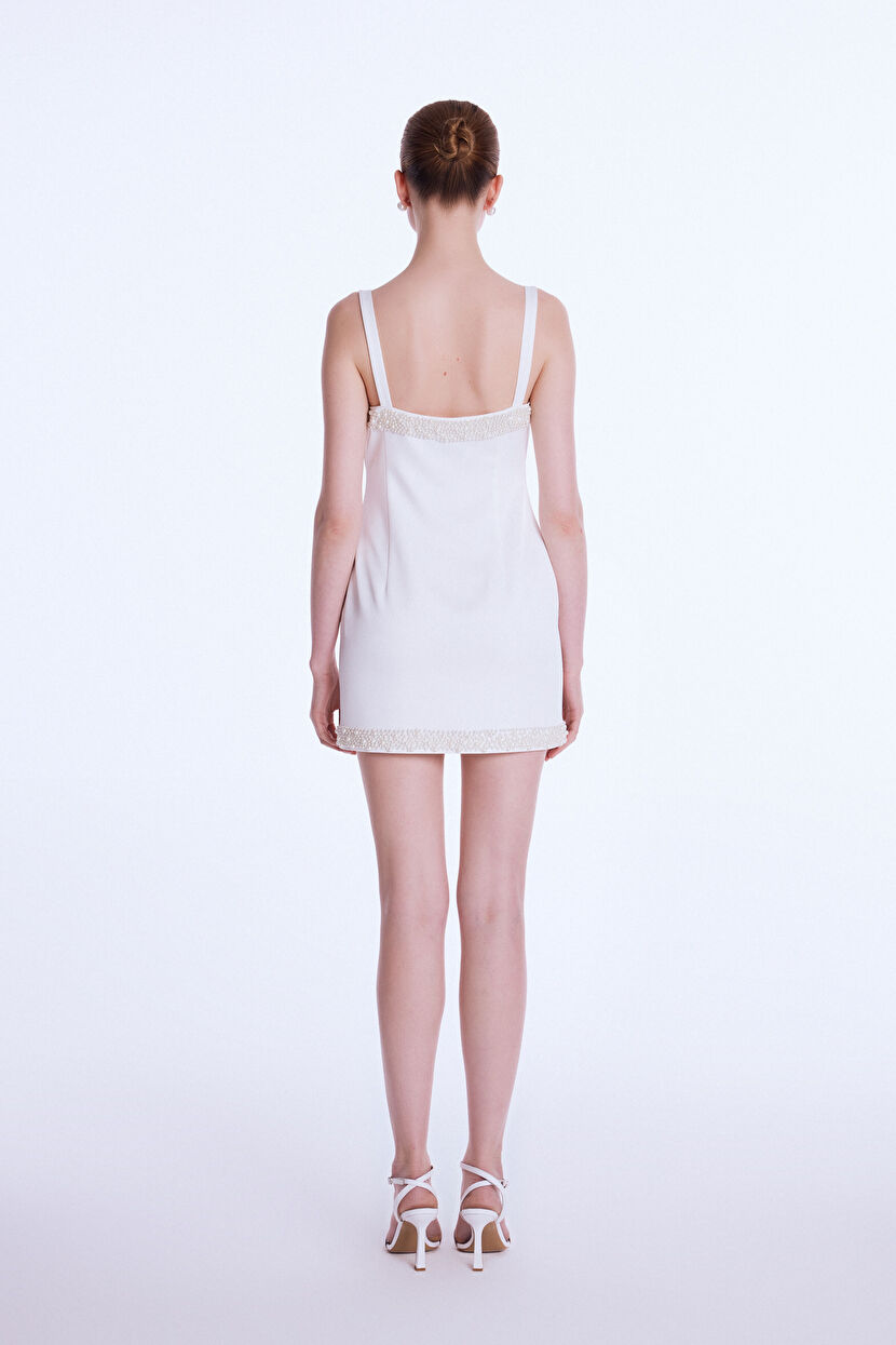 Kemik Night Zoom Taş Detaylı Askılı Mini Elbise 12444000000-019 | adL