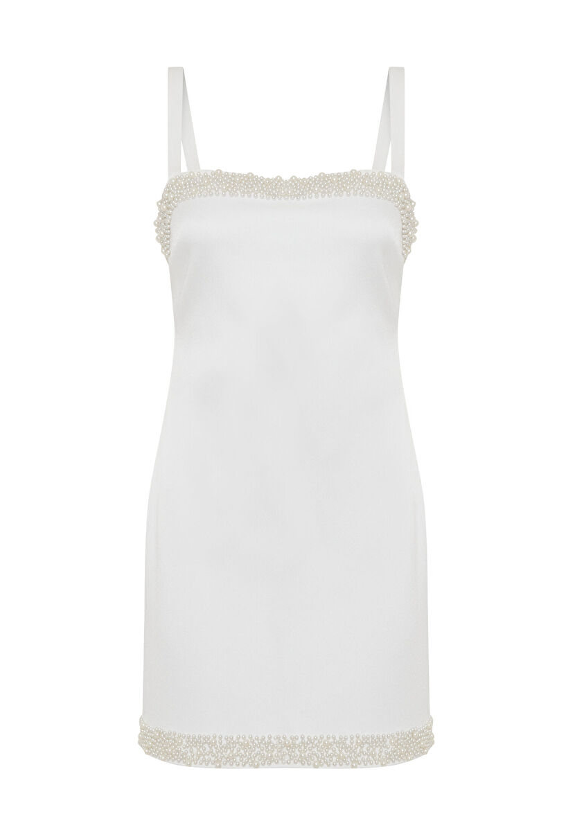 Kemik Night Zoom Taş Detaylı Askılı Mini Elbise 12444000000-019 | adL