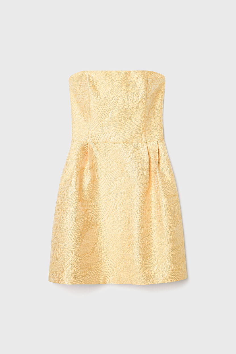 Sarı Night Zoom Straplez Mini Elbise 12444009003-004 | adL