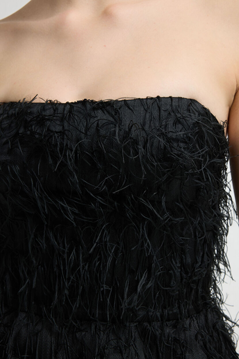 Black Strapless Mini Dress 12444009005-001 | adL