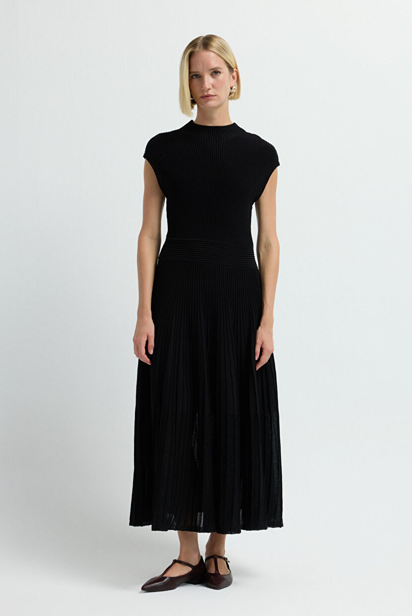 Black Knitwear Dress 12444339002-001 | adL