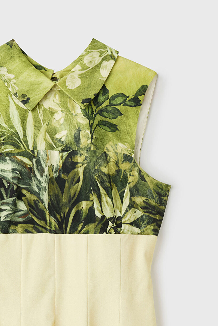 Green Pleated Mini Dress 12444770001-209 | adL