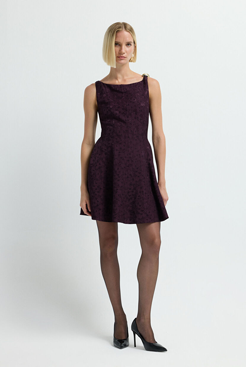 Damson Cup Detail Mini Dress 12444772001-025 | adL