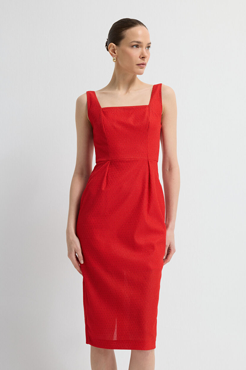 Red Strappy Lace Dress 12445435001-006 | adL Red Strappy Lace Dress 12445435001-006 | adL