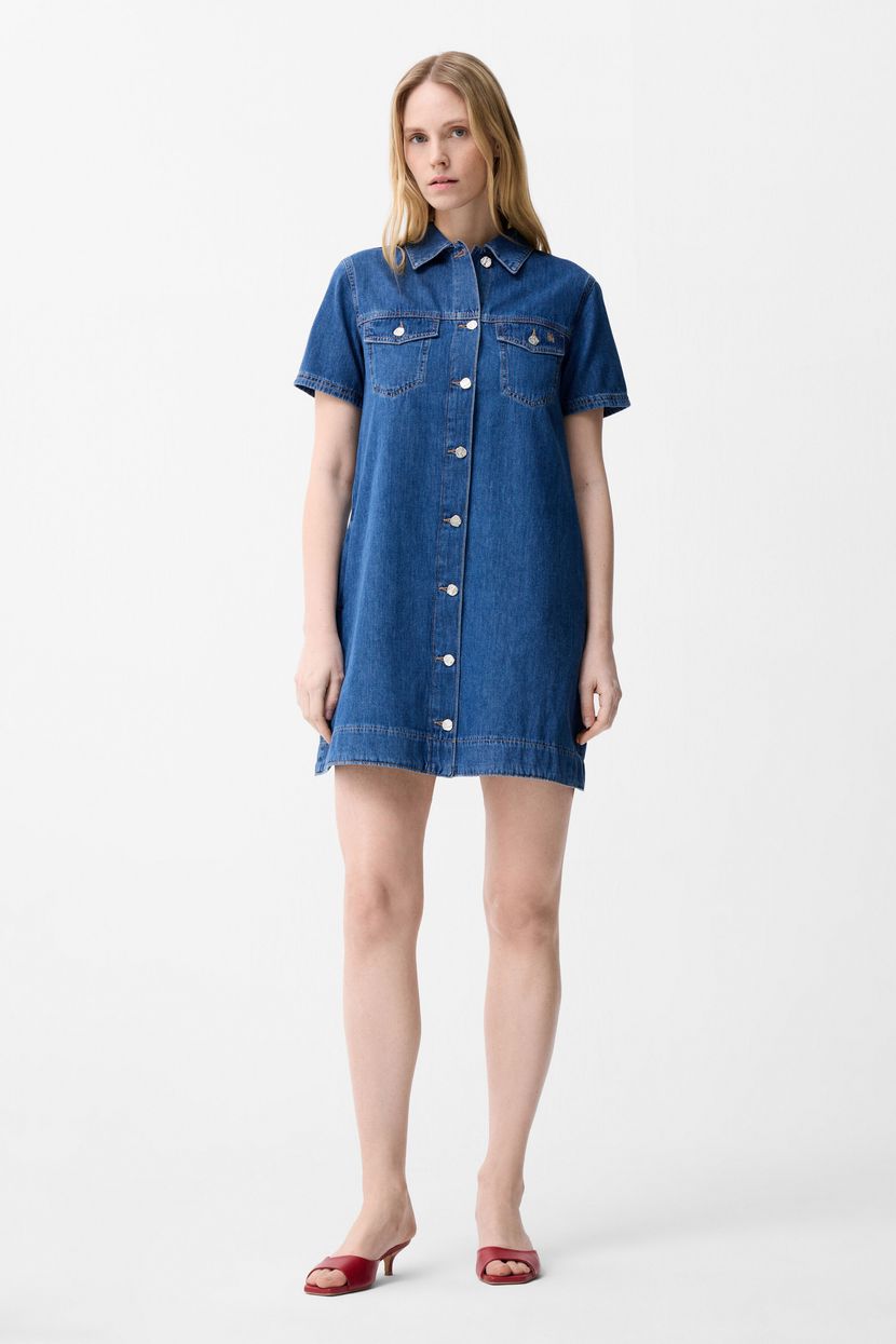 Lacivert Cepli Denim Elbise 12446878000-018 | adL