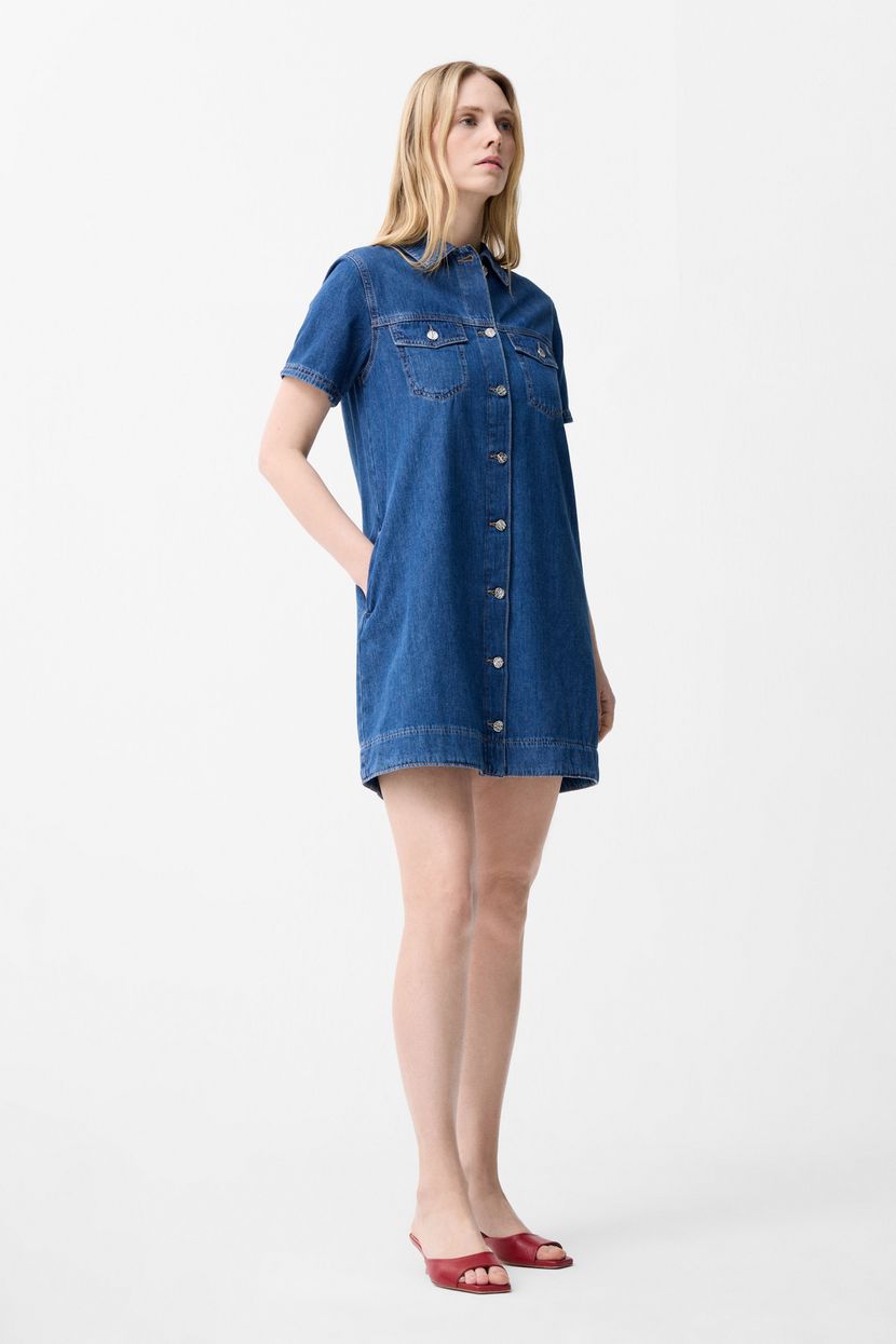 Lacivert Cepli Denim Elbise 12446878000-018 | adL