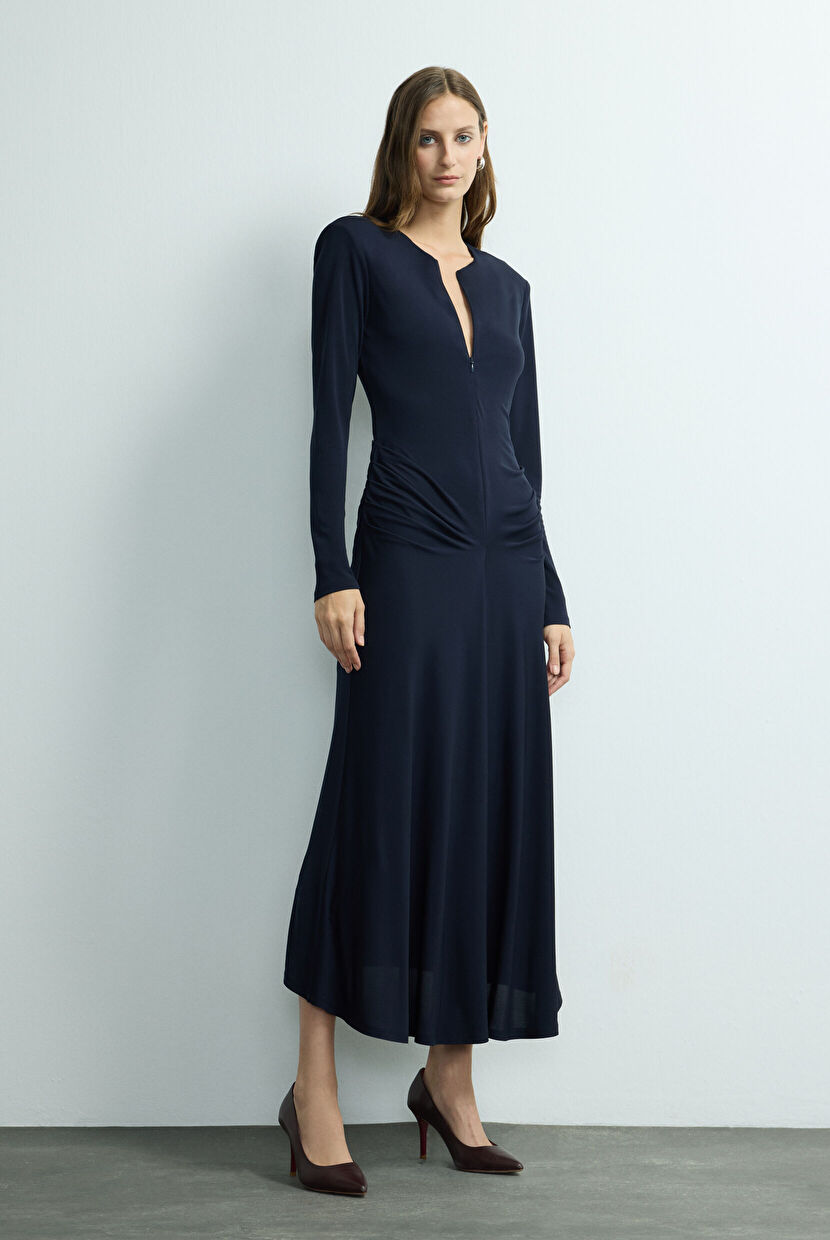 トップス Double Knit Dress / Navy Buy Navy Blue Cable Knit Mini Jumper Dress from the Next UK online