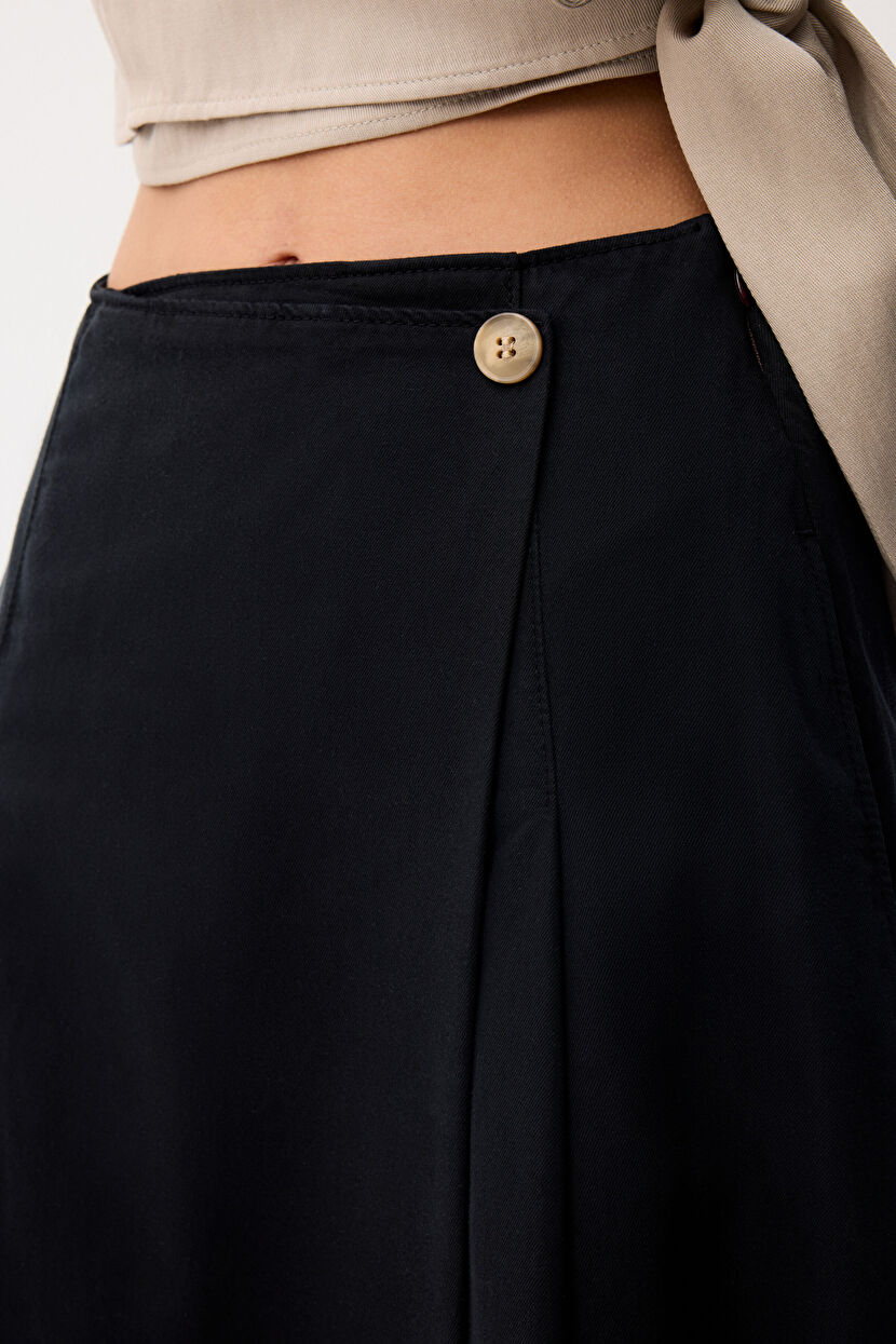 Siyah Pileli Midi Etek 12744992001-001 | adL