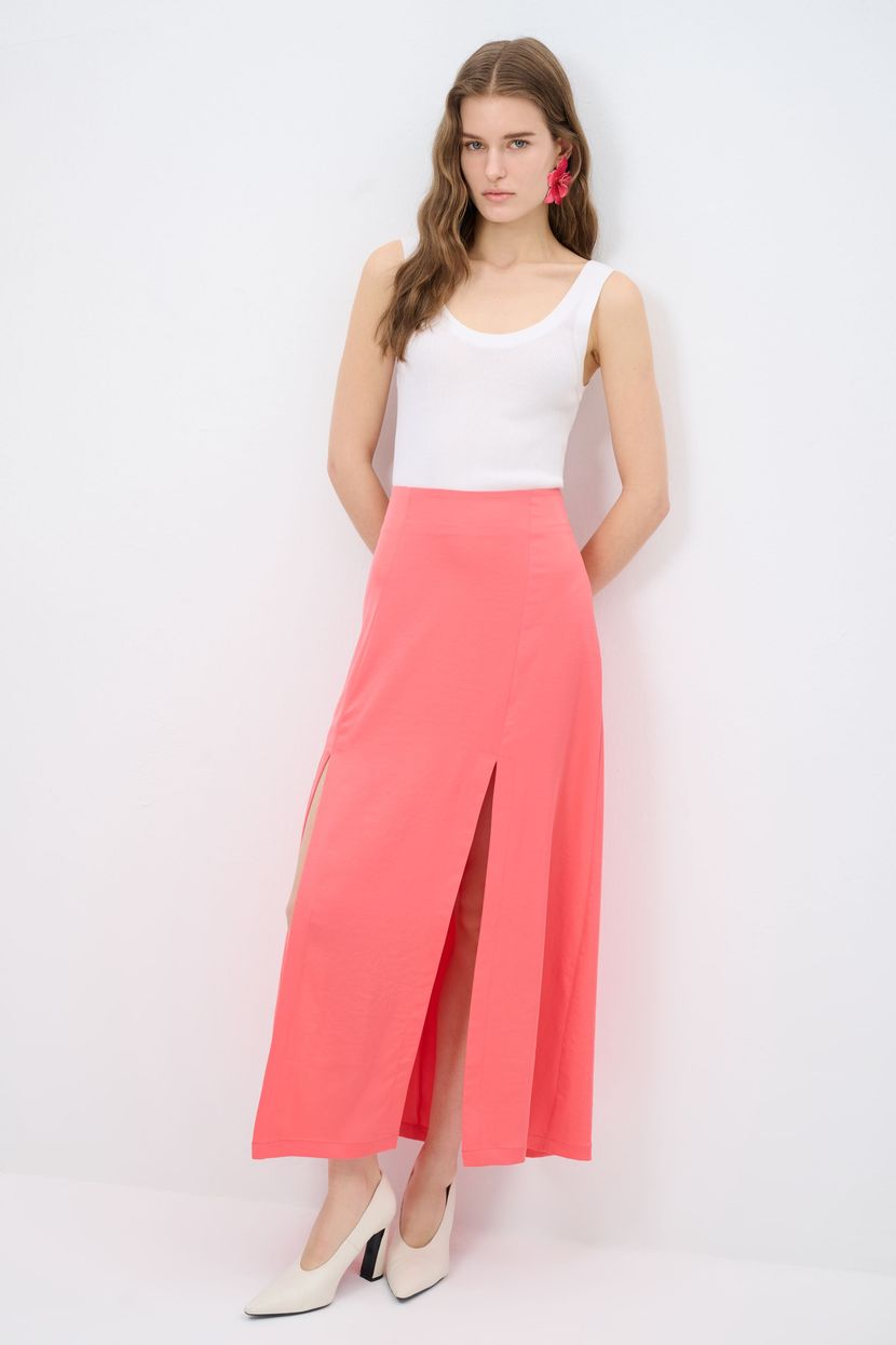 Orange Slit Skirt 12745153000-072 | adL