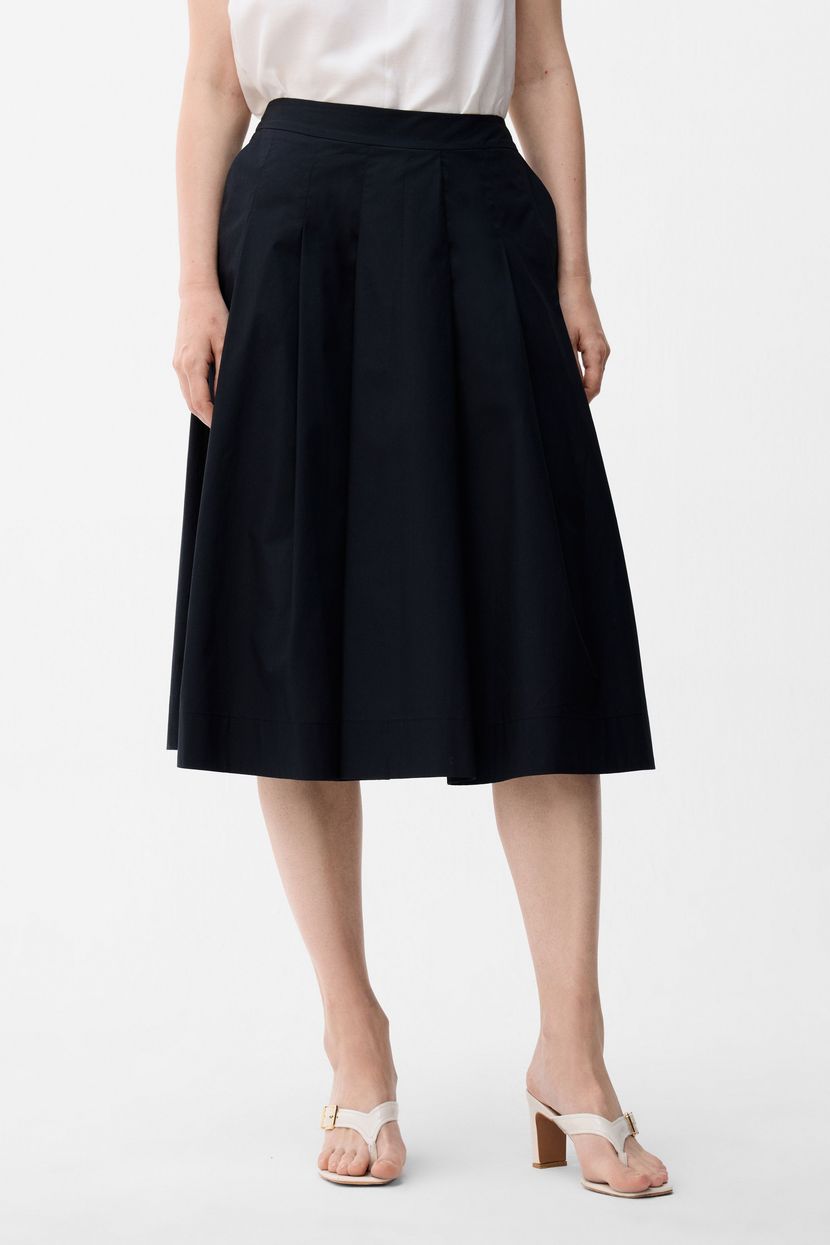 Black Cotton Pocket Skirt 12746713000-001 | adL