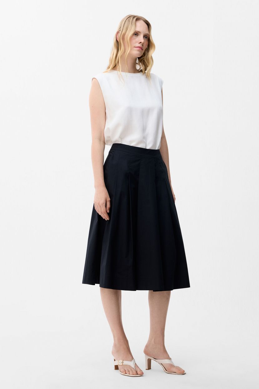 Black Cotton Pocket Skirt 12746713000-001 | adL