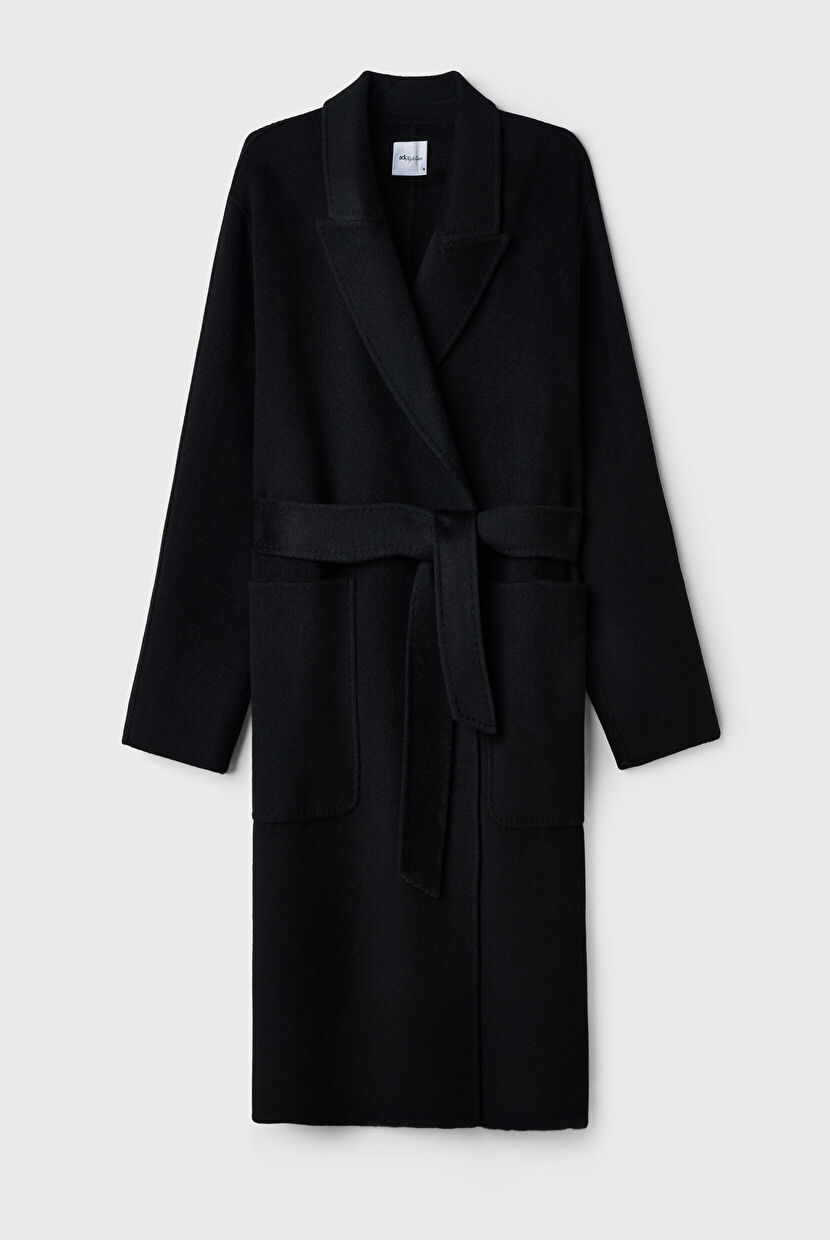 Black Coat With Pocket 13644084000-001 | adL