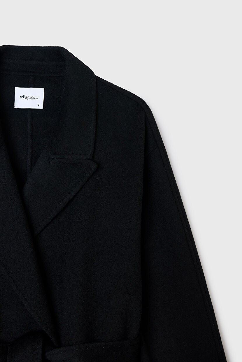 Black Coat With Pocket 13644084000-001 | adL