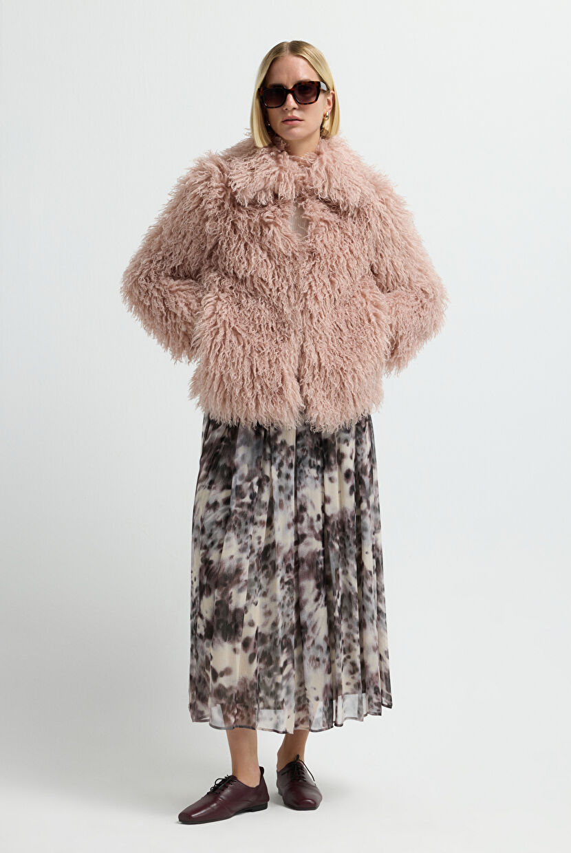 Pink Fur Coat 15245276000-026 | adL