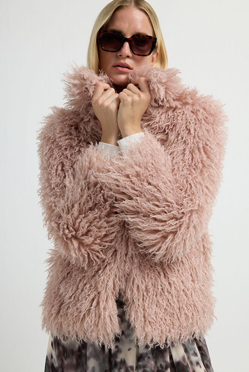 Short Coat Zara Fur Coat Women Short Pink Fur Jacket Zara BLTIBY