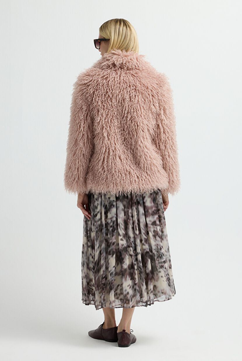 Pink Fur Coat 15245276000-026 adL