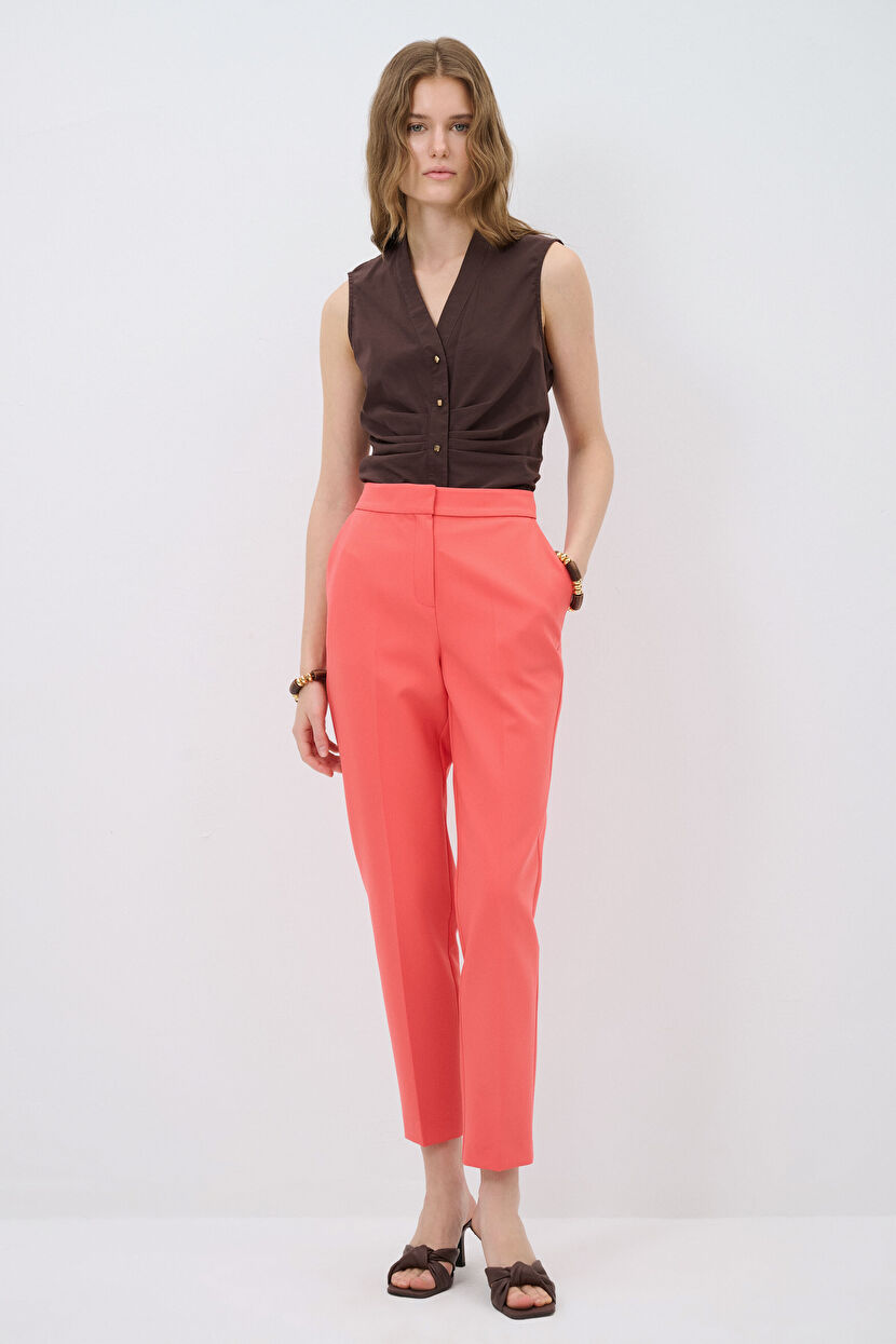 orange cigarette pants Orange Cigarette Pants