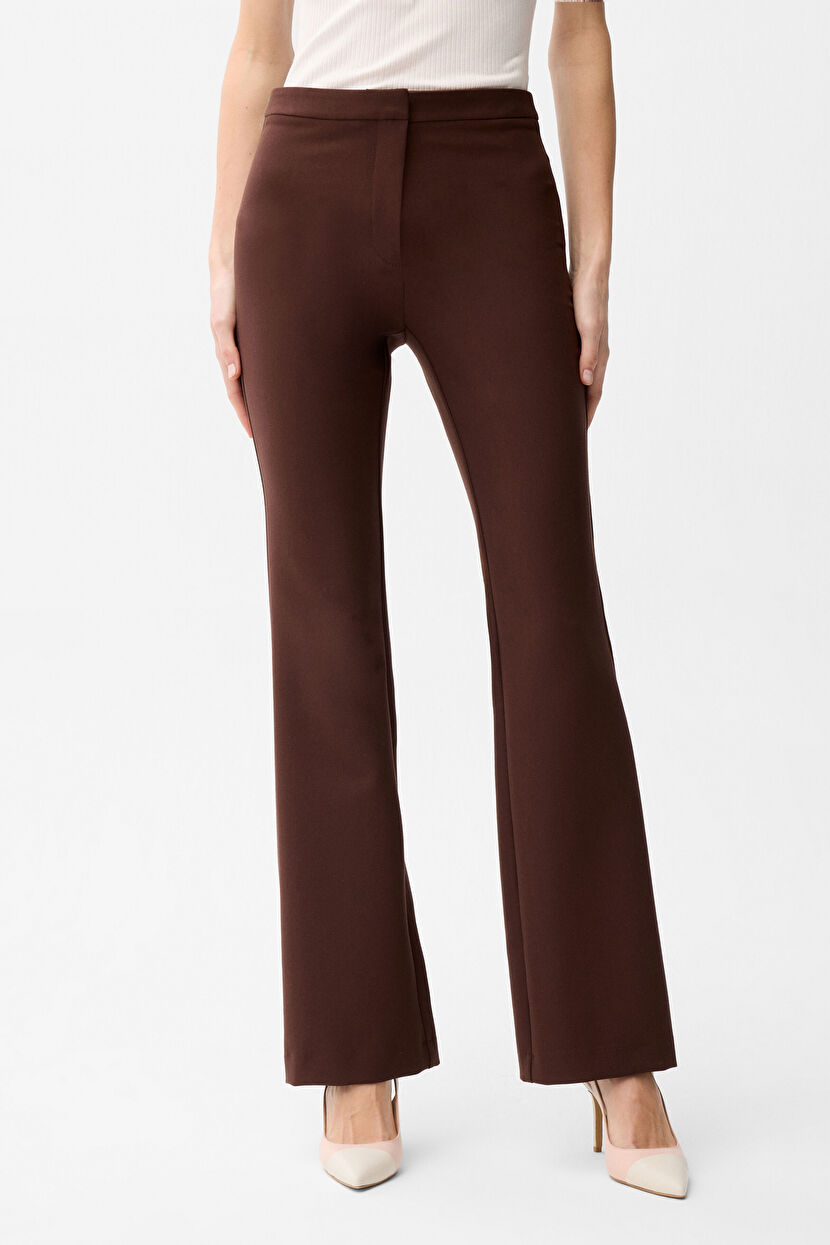 Brown Flared Trousers 15344803002-010 | adL