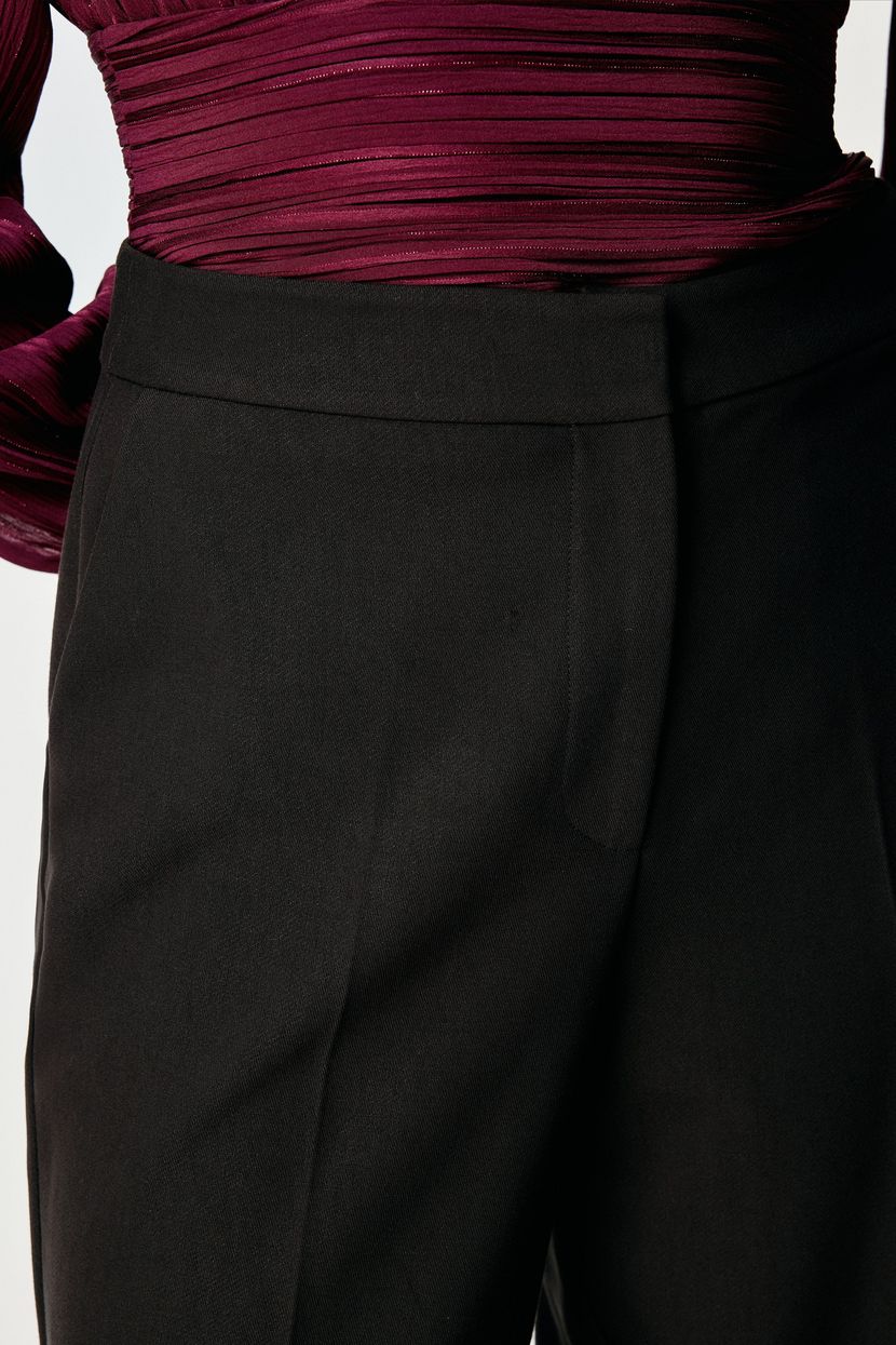 Kahverengi Cepli Bol Paça Gabardin Pantolon 15345685005-010 | adL