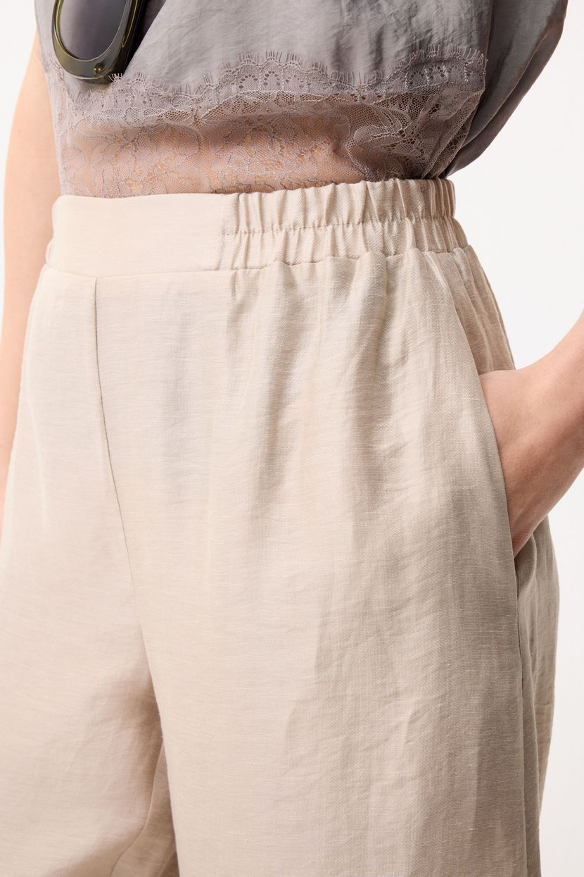 Bej Geniş Paça Pantolon 15346271000-011 | adL