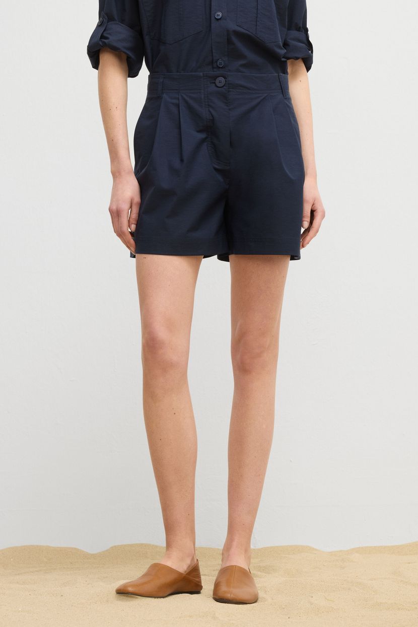 Navy Blue Moda Tutkusu Bermuda Shorts with Pockets 170M2332000-018 | adL