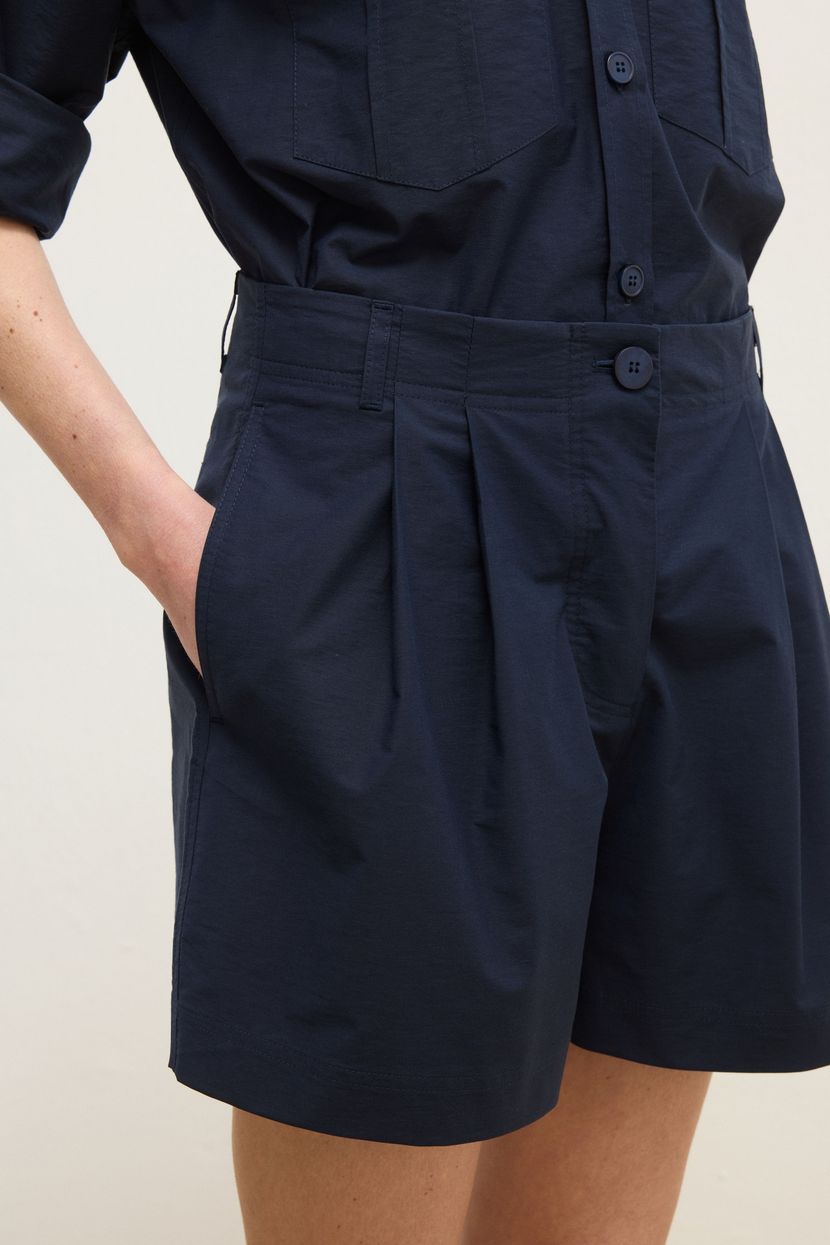 Navy Blue Moda Tutkusu Bermuda Shorts with Pockets 170M2332000-018 | adL