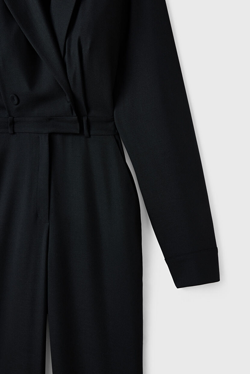 Black Double-breasted Jumpsuit 182M2232000-001 | adL